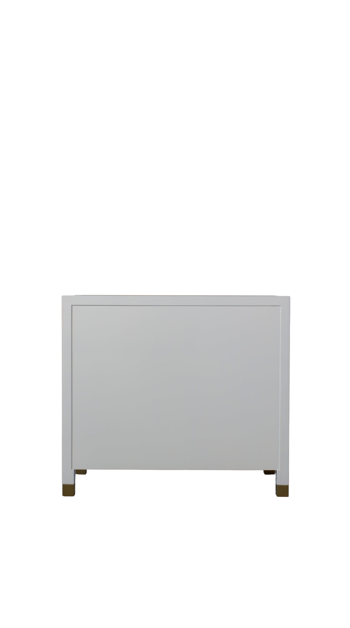 Corpus 3 Drawer Nightstand / White