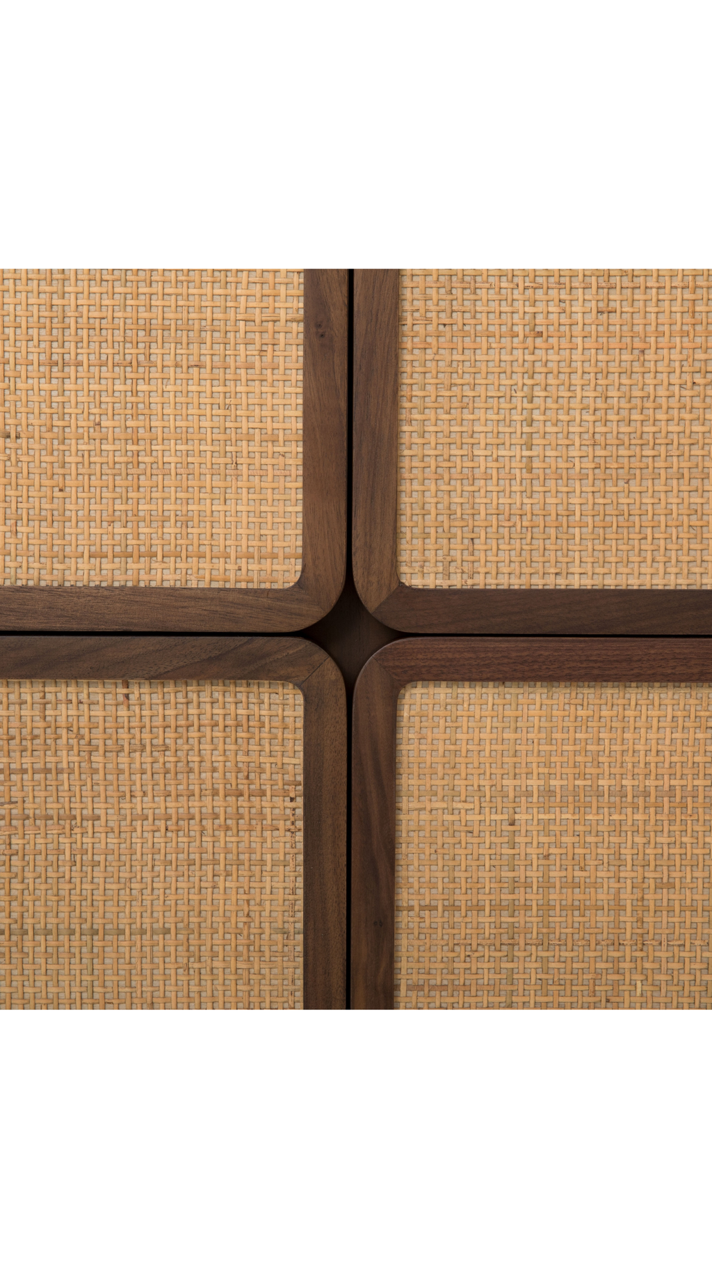 Santiago 6-Drawer Dresser | Caramel Walnut & Natural Cane