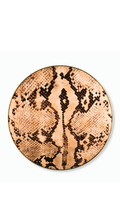 Copper Snake Skin Disc Large - Copper Leaf Print