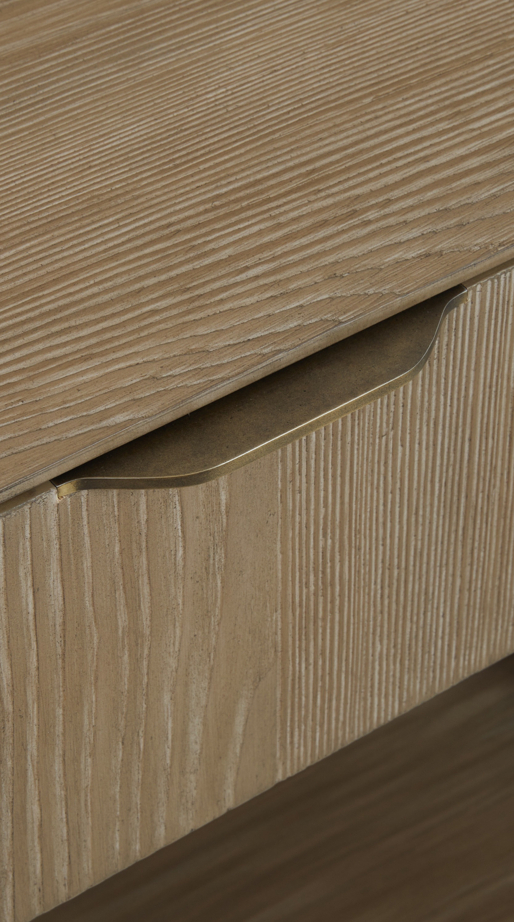 Kyoto Nightstand - Open, 32W - Finish Greige Fir