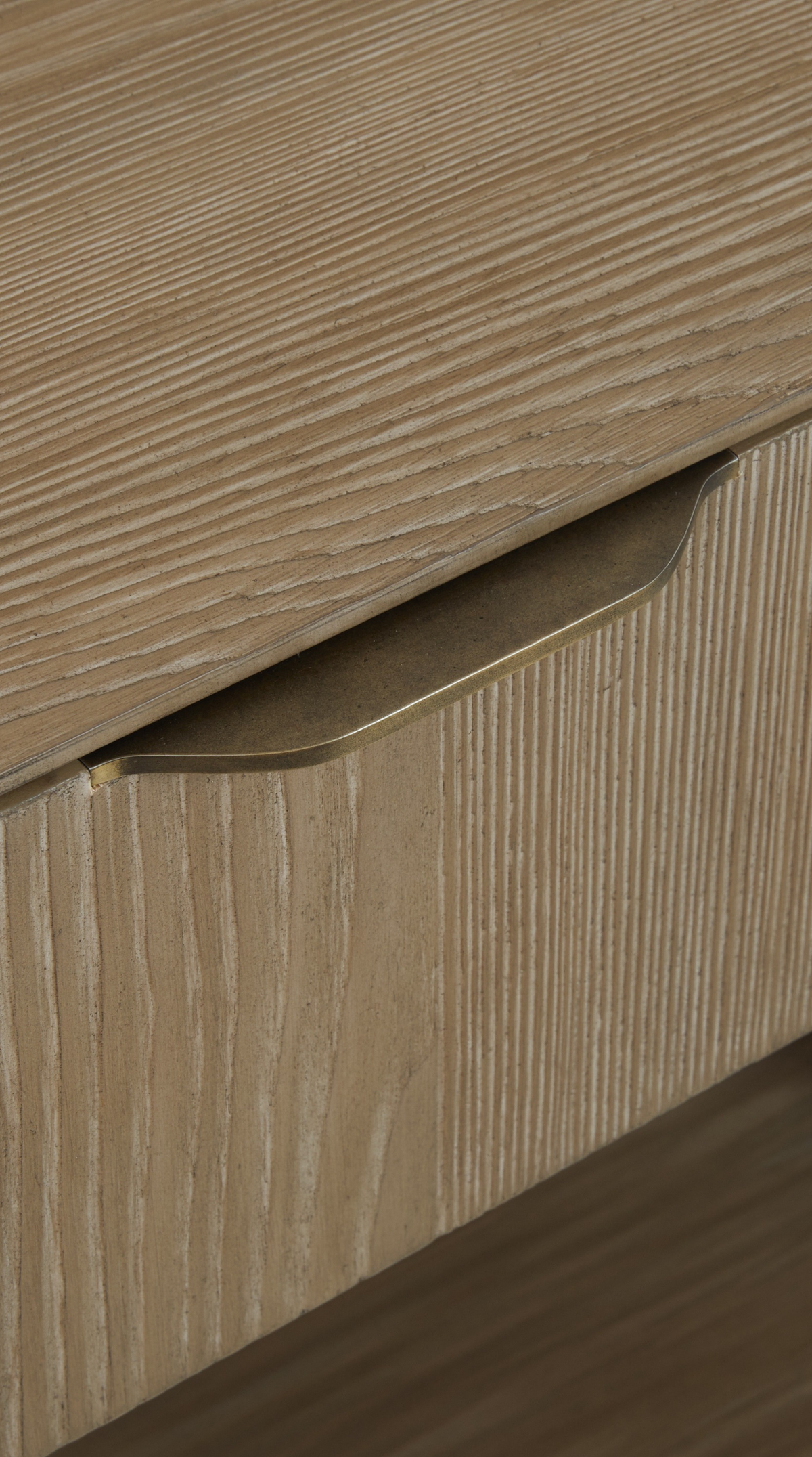Kyoto Nightstand - Open, 32W - Finish Greige Fir
