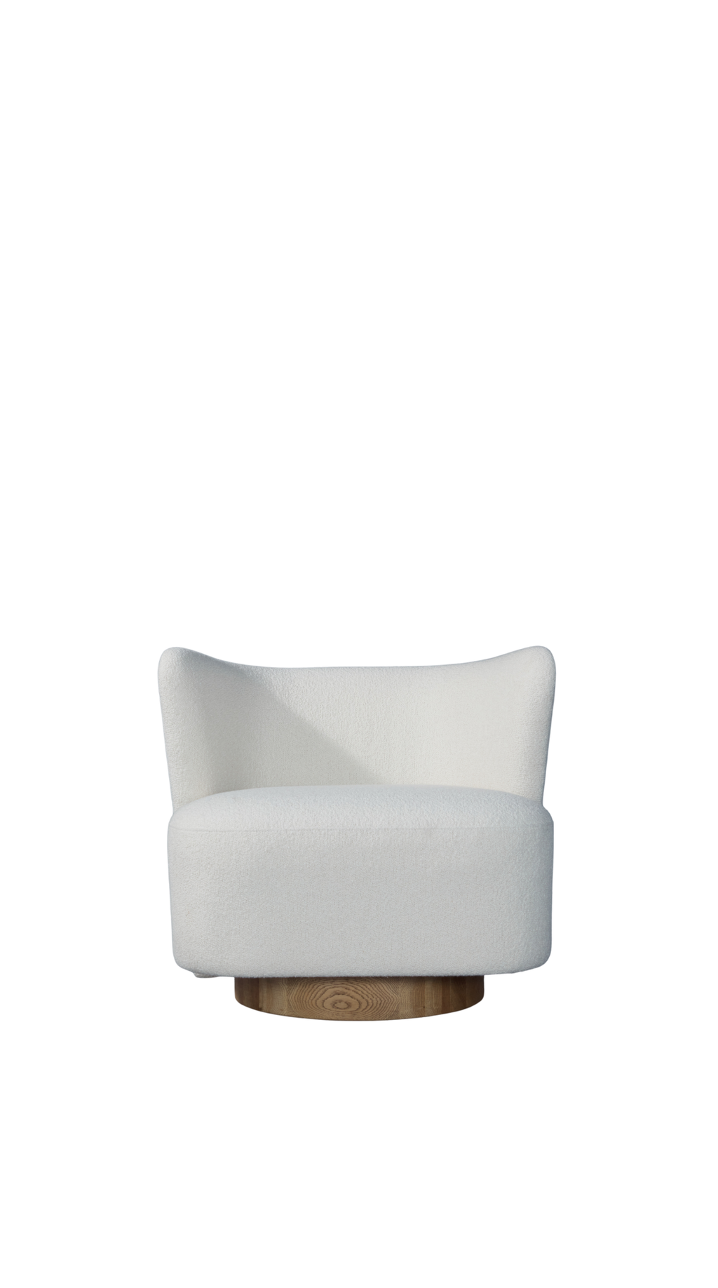 Lara (Espaldar) Classic Chair - w Swivel, Italian Boucle Natural
