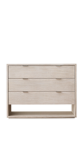 Landry Drawer Dresser - 03 Drawers / Whitewashed Ash