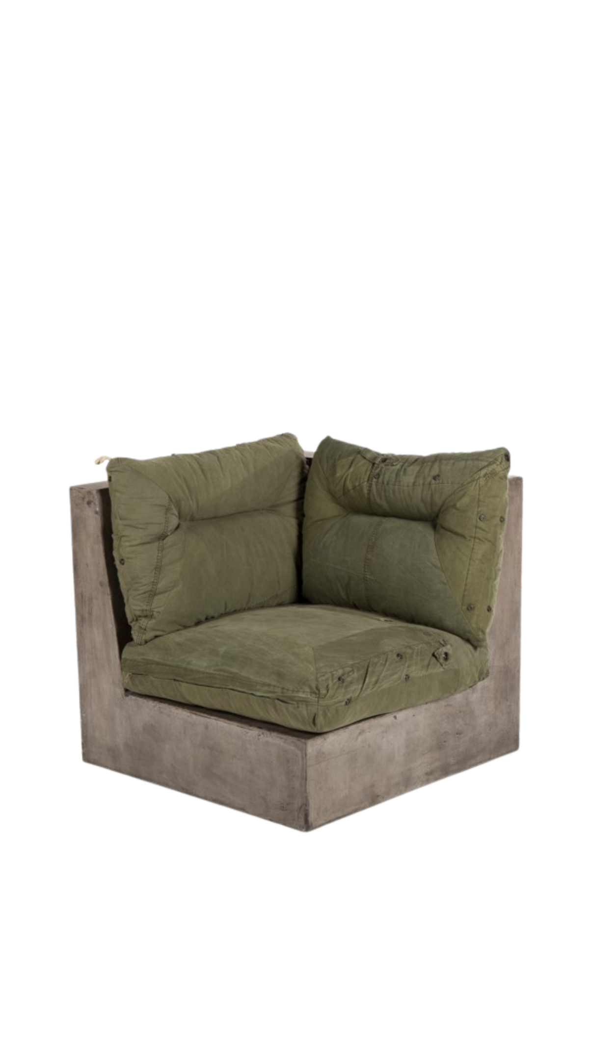 Concrete Corner Chair