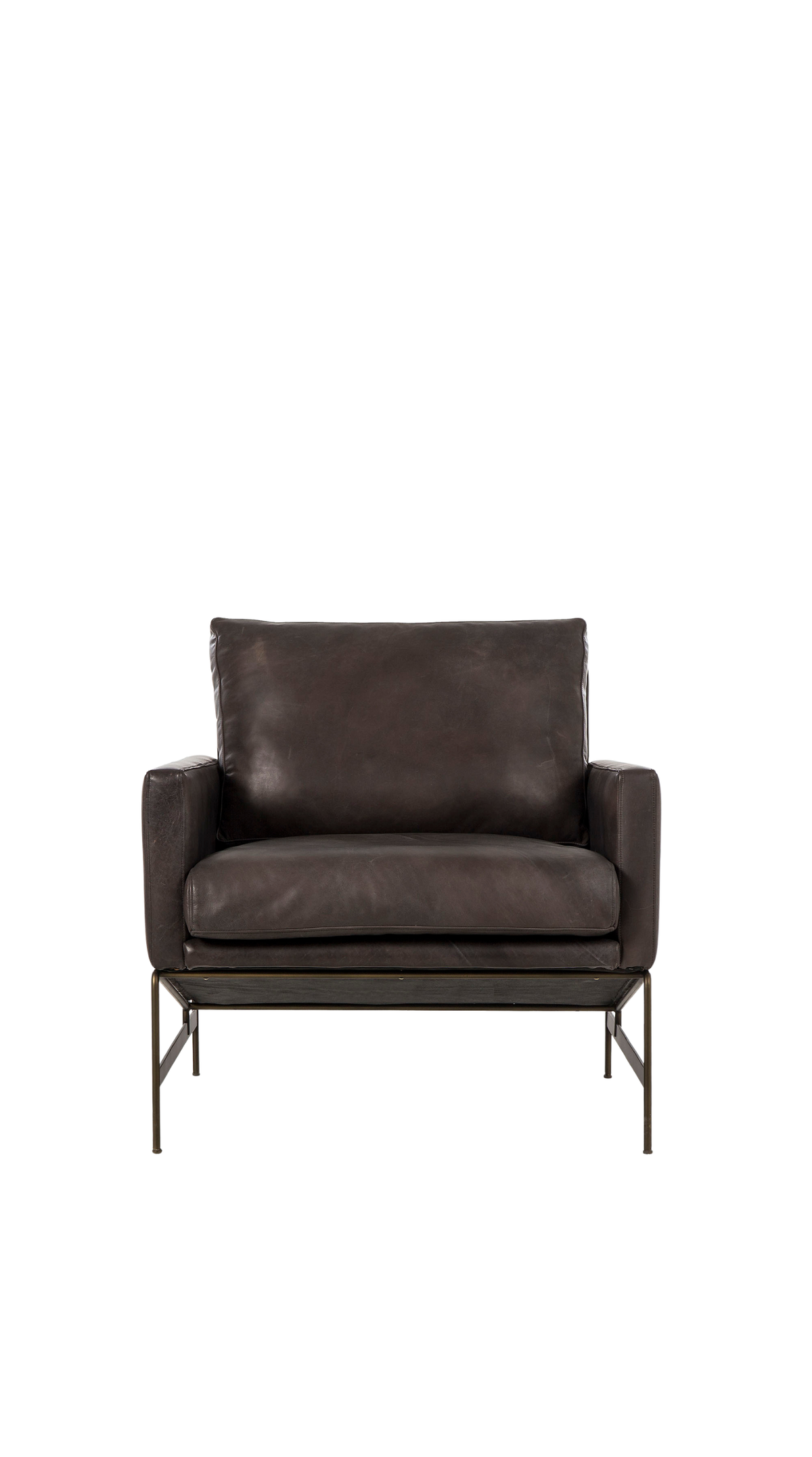 Vanessa Chair - Destroyed Black Leather