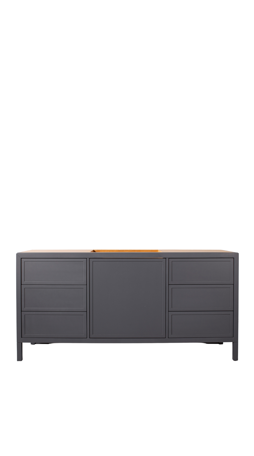 Kalea Vanity - Narrow Rail Shaker, 70W / Dark Grey