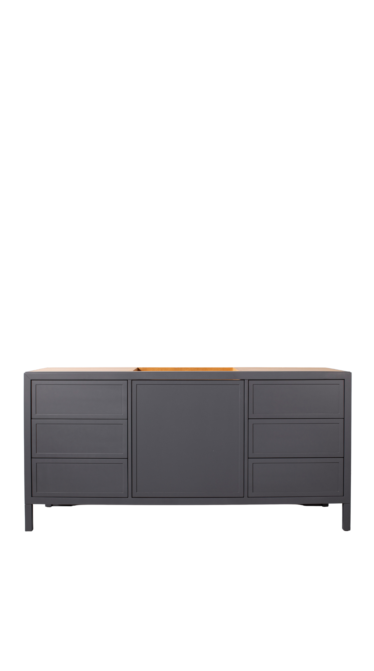 Kalea Vanity - Narrow Rail Shaker, 70W / Dark Grey