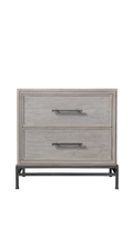 B2 Bedroom Nightstand / White Rustic Oak