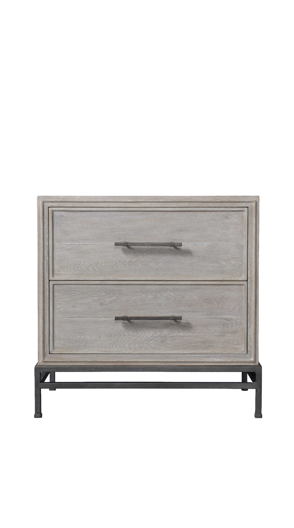 B2 Bedroom Nightstand / White Rustic Oak