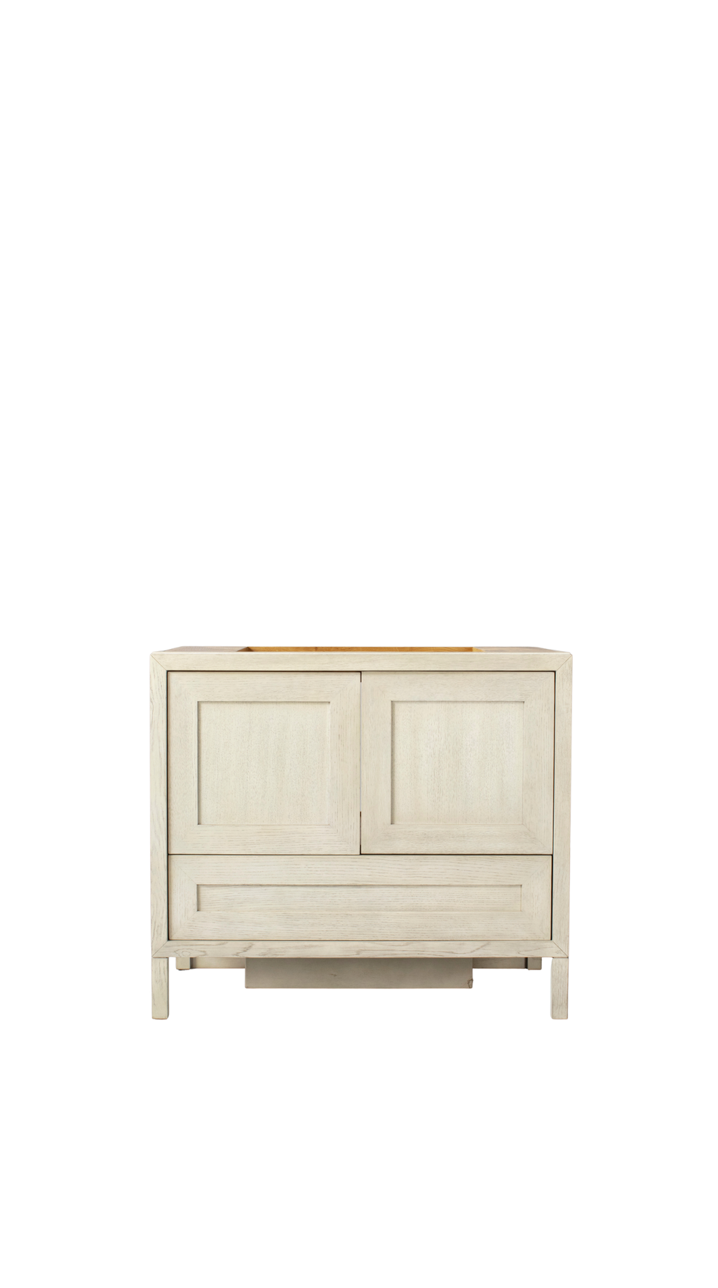 Kalea Vanity - Oak Straight, Rail Shaker, 39W / Niagra Grey Stained
