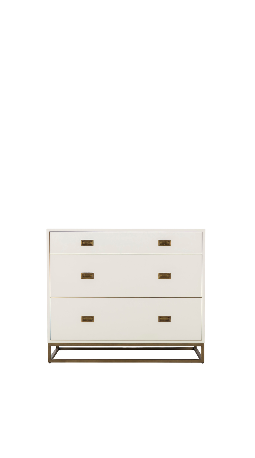 Avalon Dresser - 03 Drawers / Waxed White