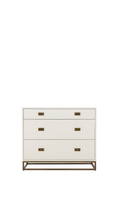 Avalon Dresser - 03 Drawers / Waxed White
