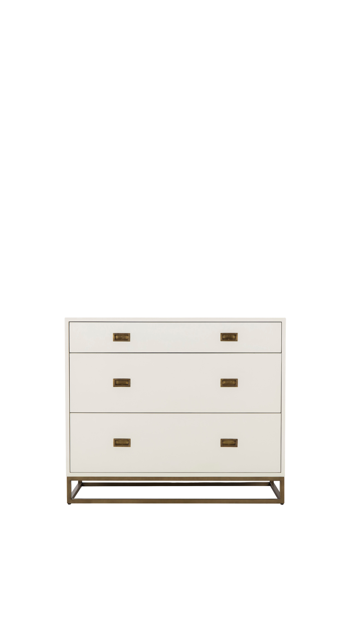 Avalon Dresser - 03 Drawers / Waxed White
