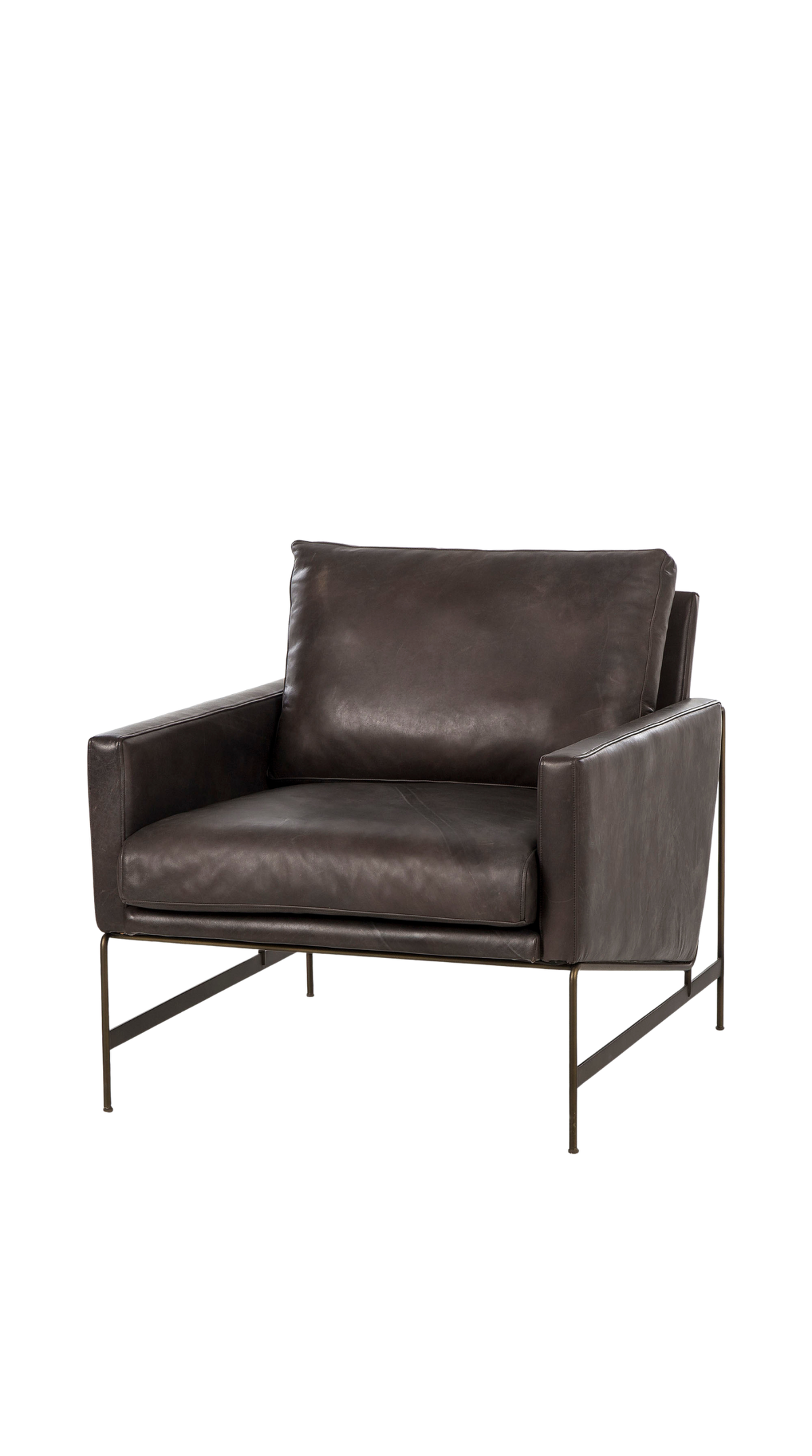 Vanessa Chair - Destroyed Black Leather