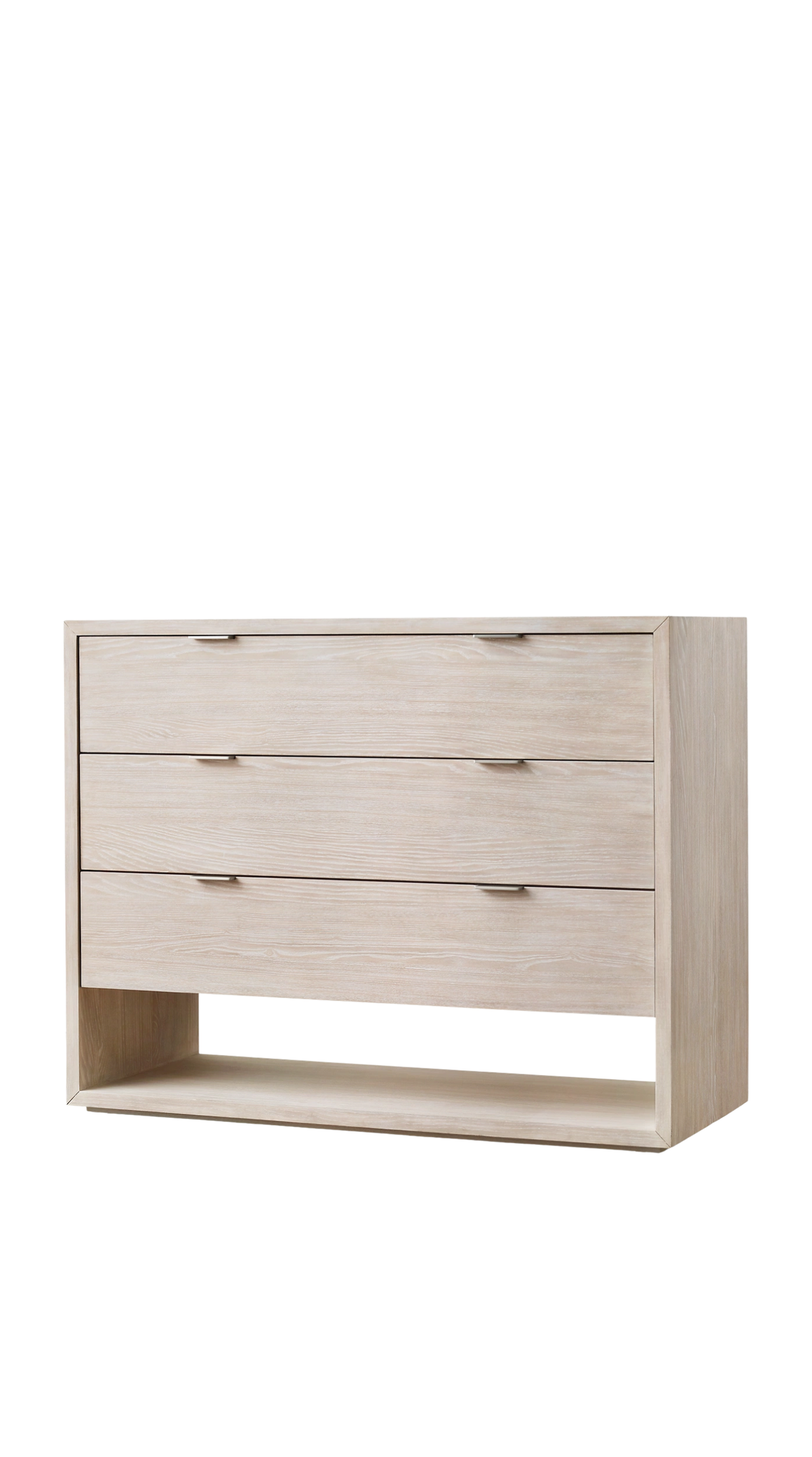 Landry Drawer Dresser - 03 Drawers / Whitewashed Ash