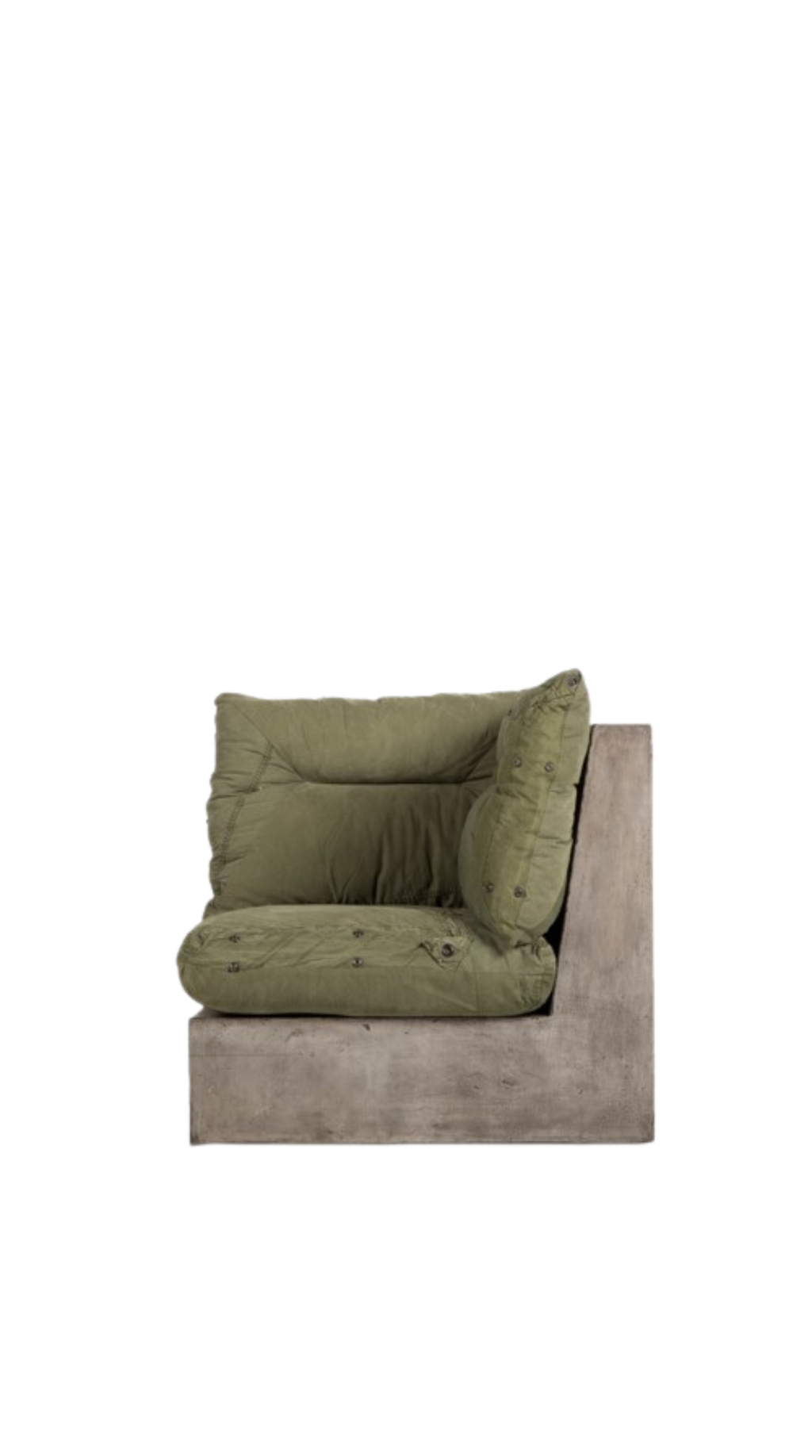 Concrete Corner Chair