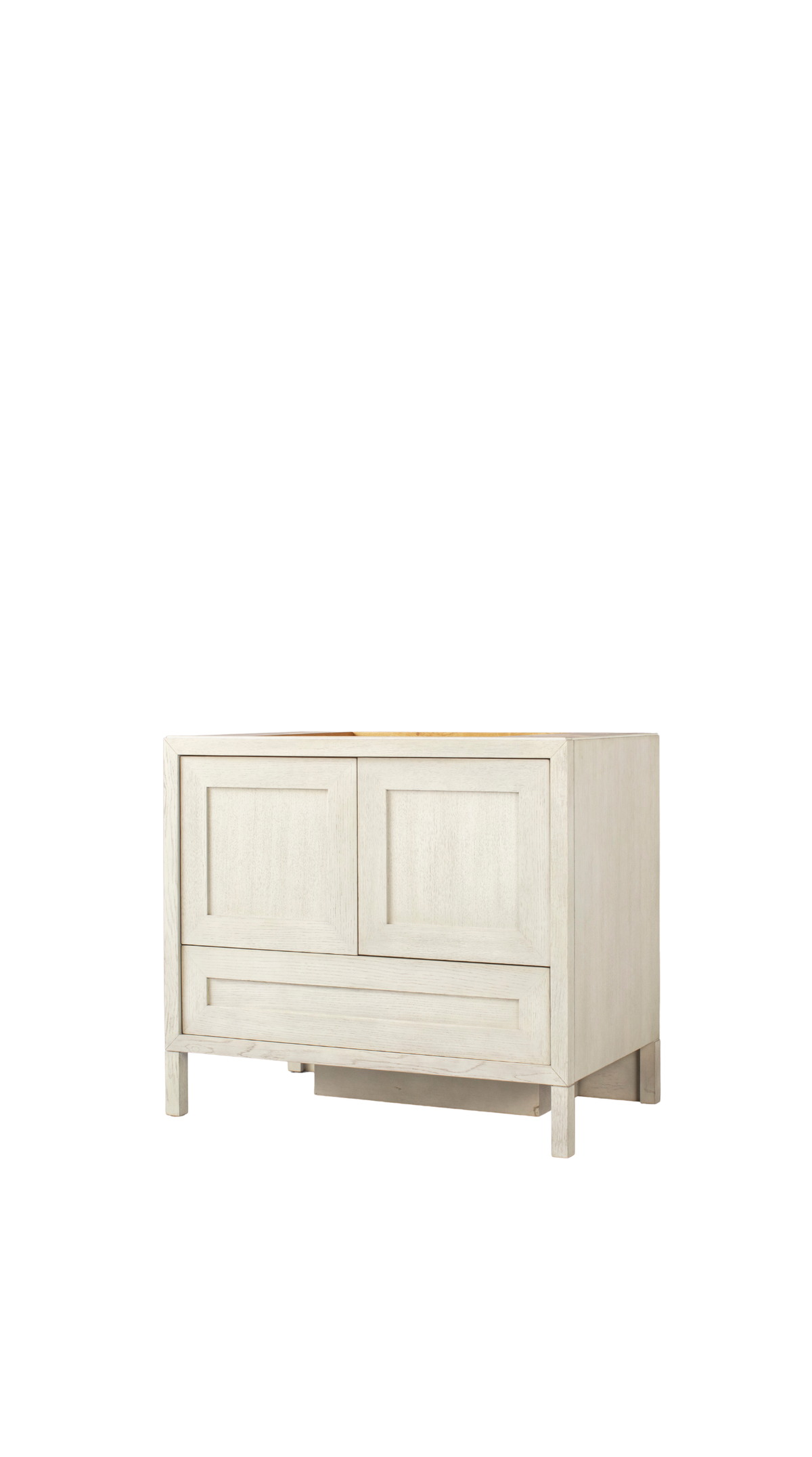 Kalea Vanity - Oak Straight, Rail Shaker, 39W / Niagra Grey Stained