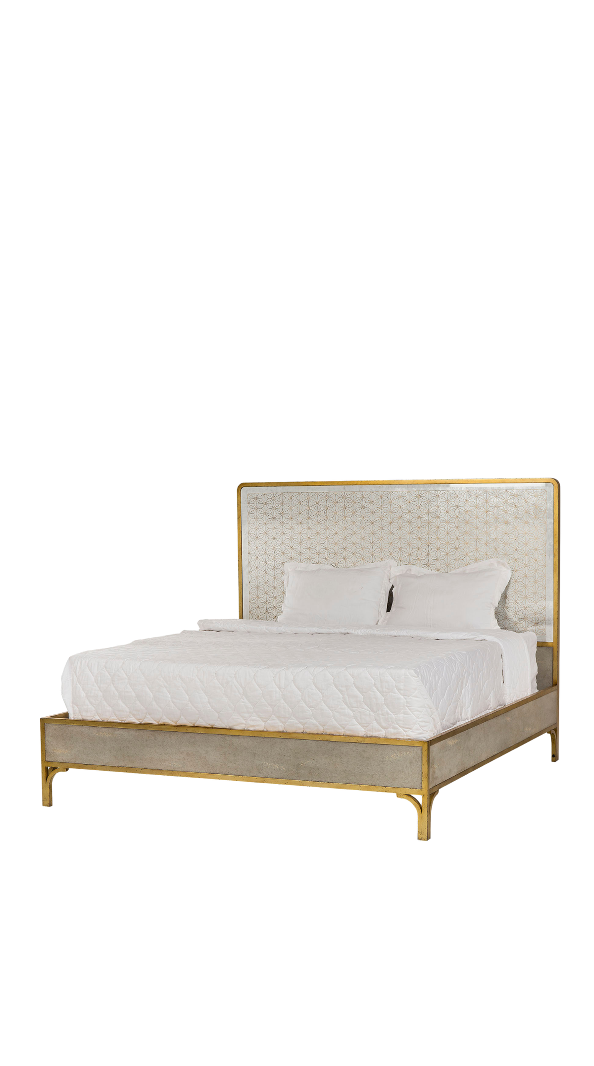 Gilded Star Mirror Bed