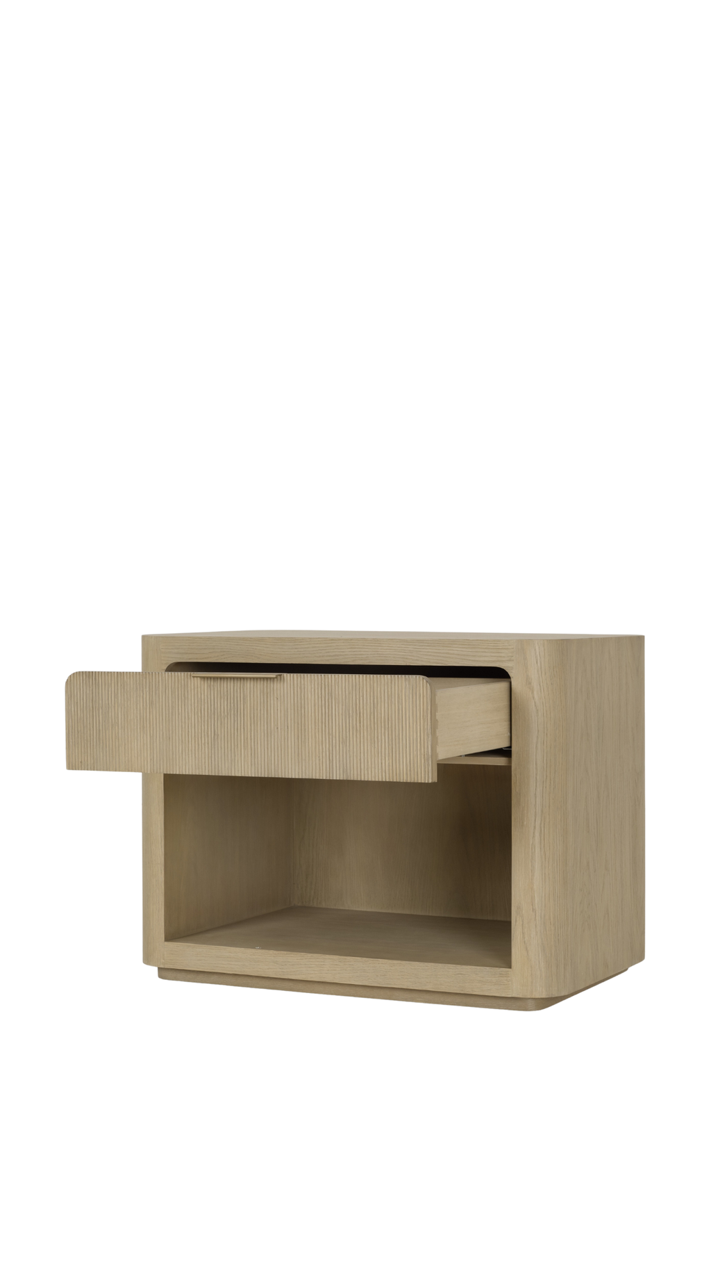 Sedona Nightstand - Open, 32W - Finish Greige Oak