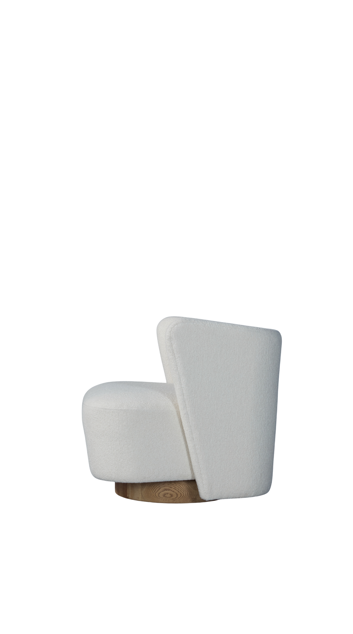Lara (Espaldar) Classic Chair - w Swivel, Italian Boucle Natural