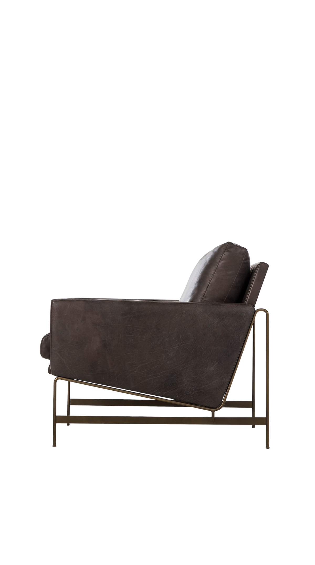 Vanessa Chair - Destroyed Black Leather
