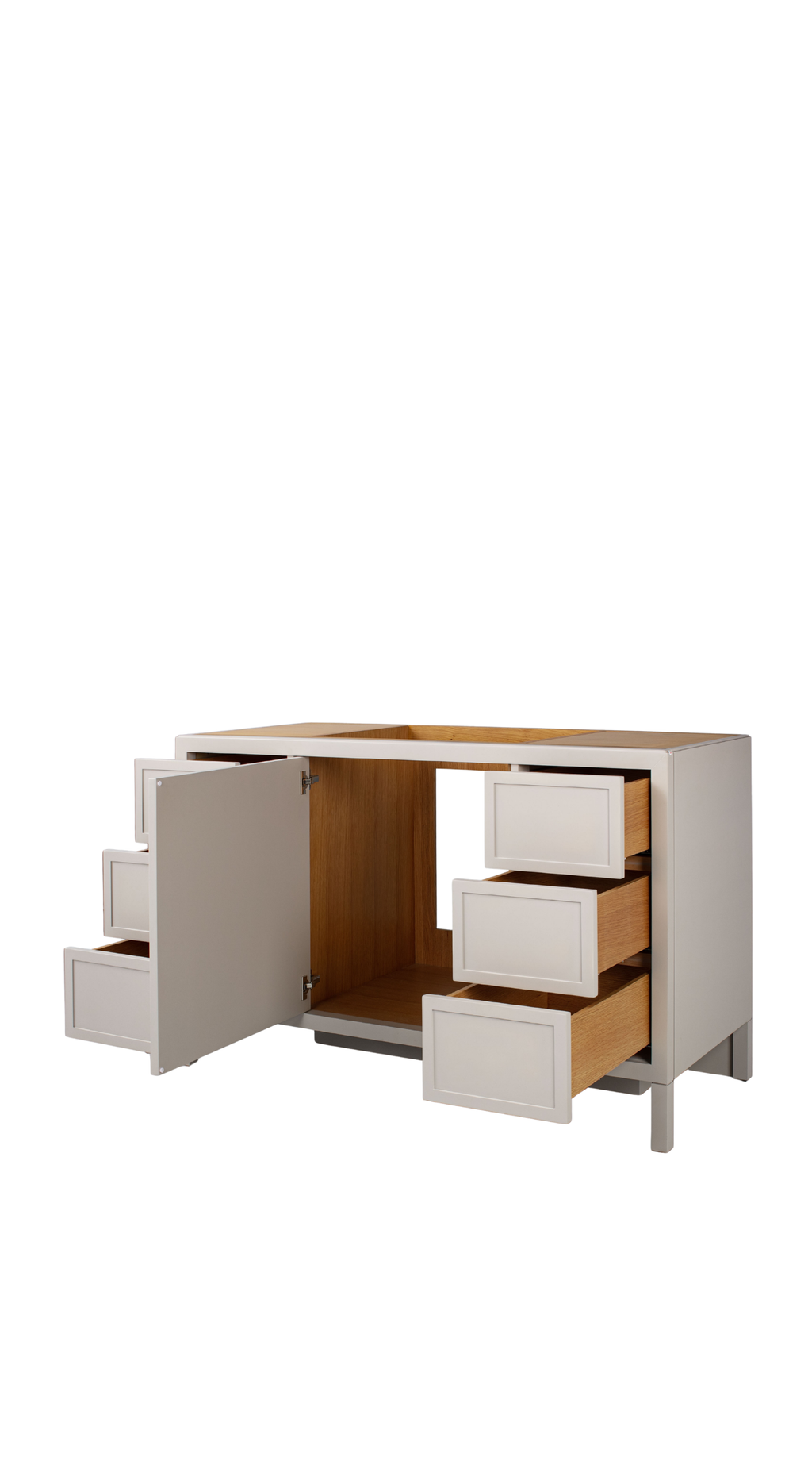Kalea Vanity - Narrow Rail Shaker, 54W / Cashmere Grey
