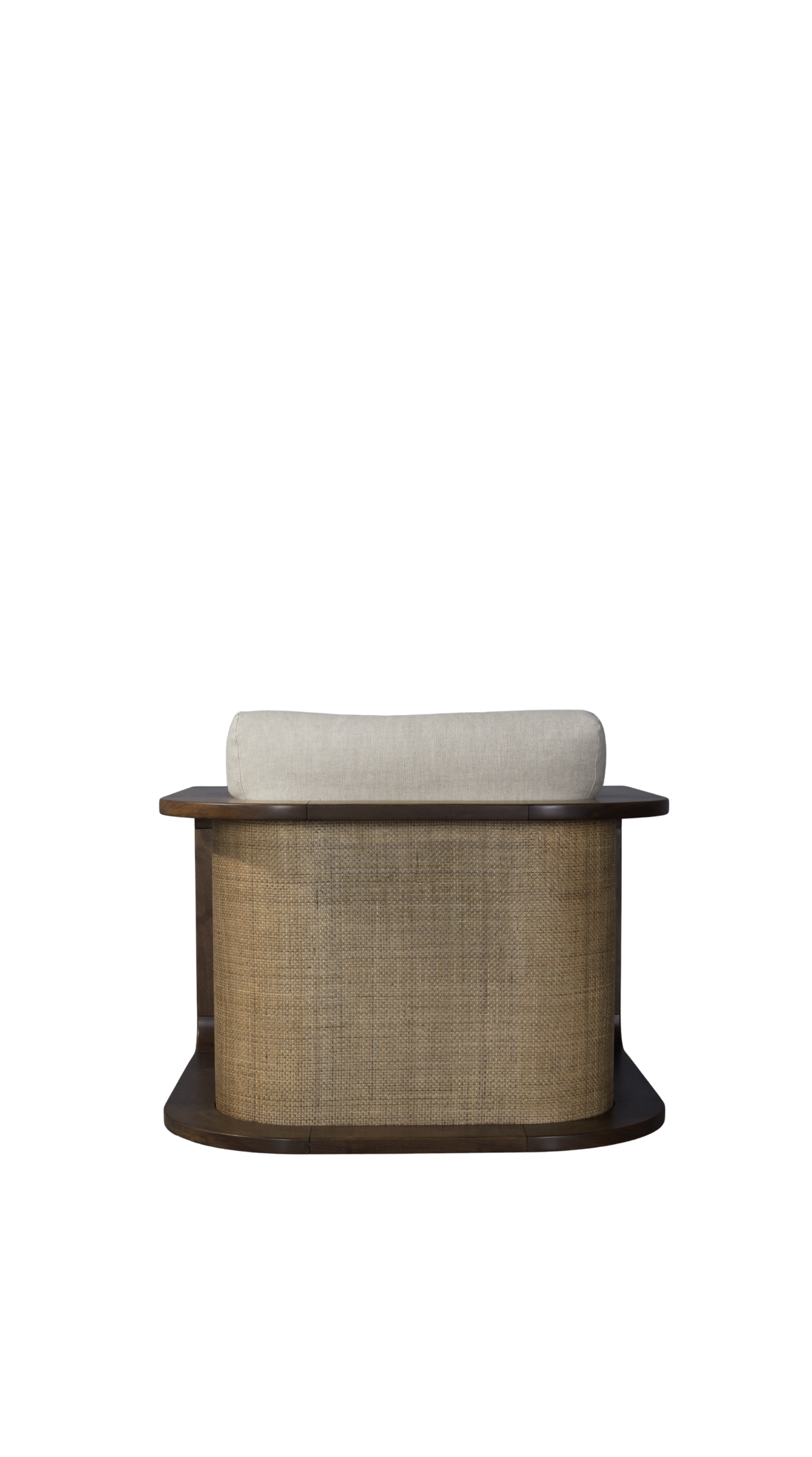 Santiago Lounge Chair - Belgian Linen Sand / Caramel Walnut