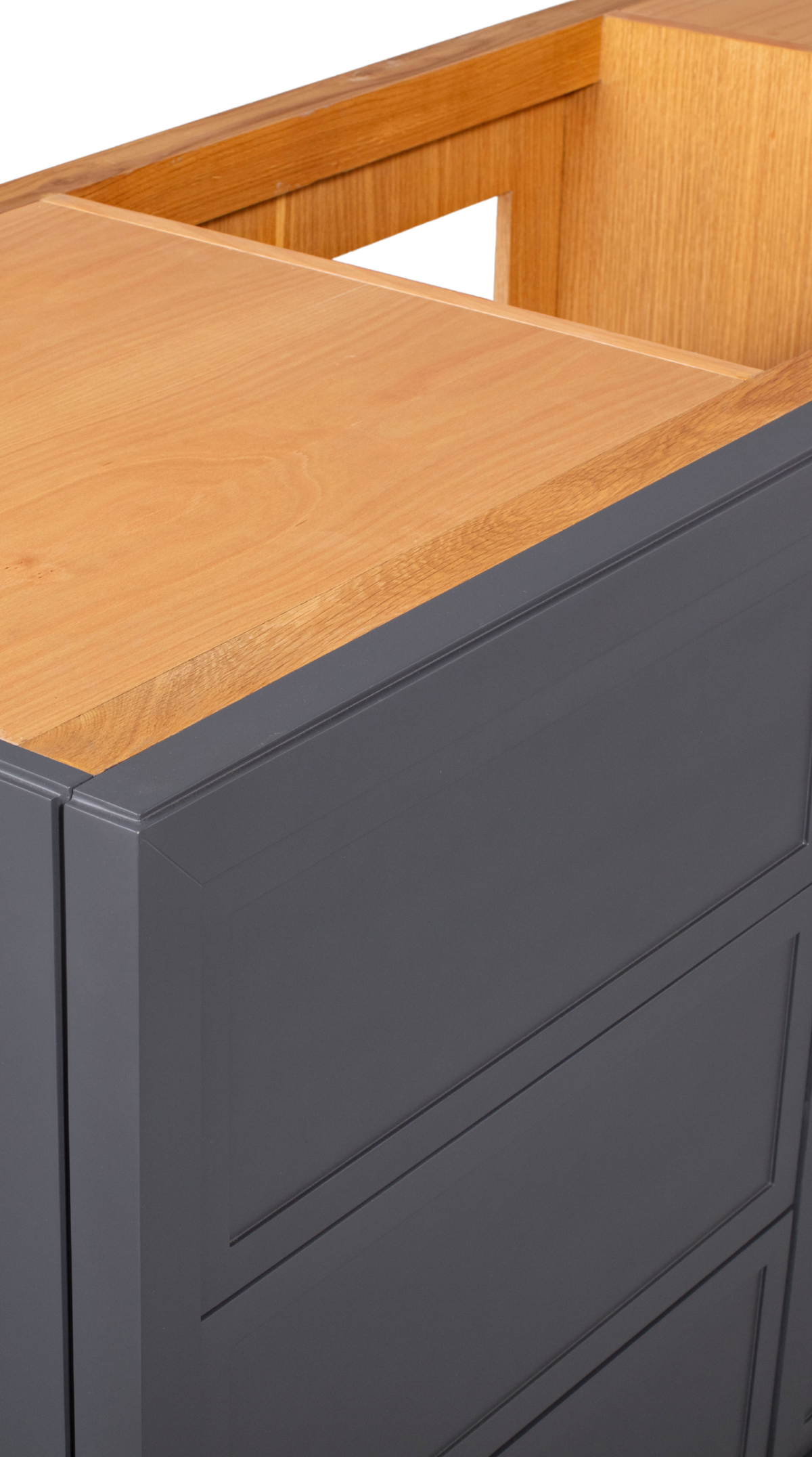 Kalea Vanity - Narrow Rail Shaker, 70W / Dark Grey