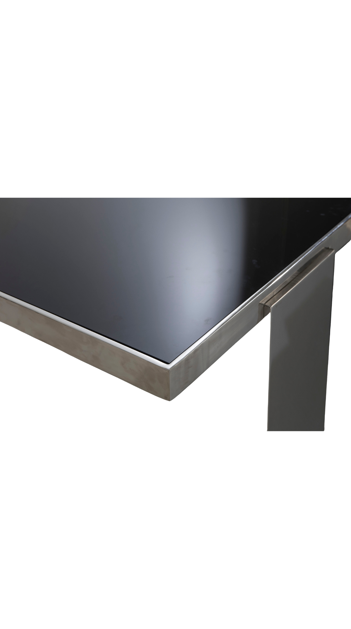 Picasso Desk - Study, Black Glass
