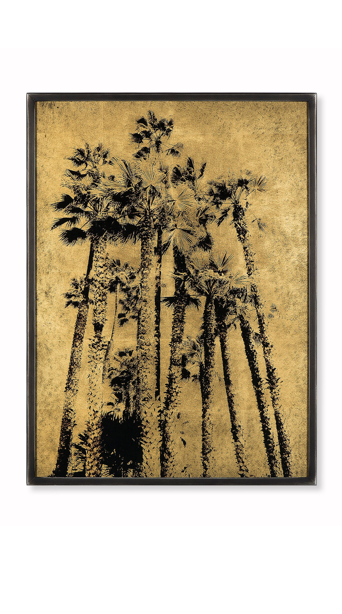 Eglomise - Santa Monica Palm Trees / Gold Leaf