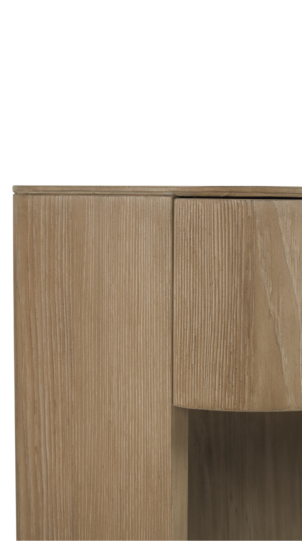 Kyoto Nightstand - Open, 32W - Finish Greige Fir