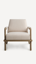 Samuel Chair - Custard Fabric